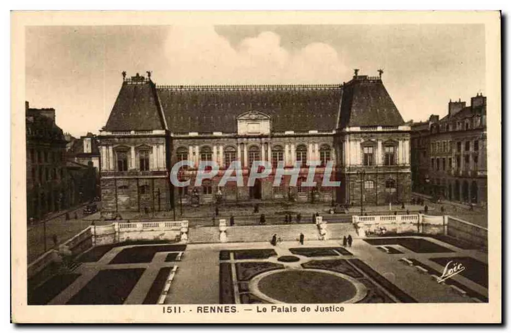 Rennes — O Palácio de Justiça — Laurent-Nel - Frente