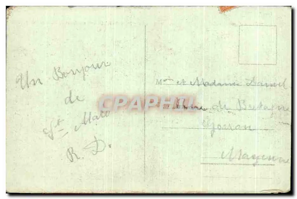 Rothenneuf — Le Calvaire de l’Ermite — G. F. — Édition Guérin, St-Alban - Verso