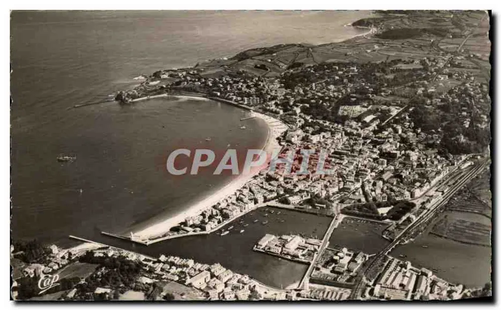 Saint-Jean-de-Luz — Vista aérea — Cliché Robert Durandaud, Cie des Arts Photomécaniques, Paris - Frente