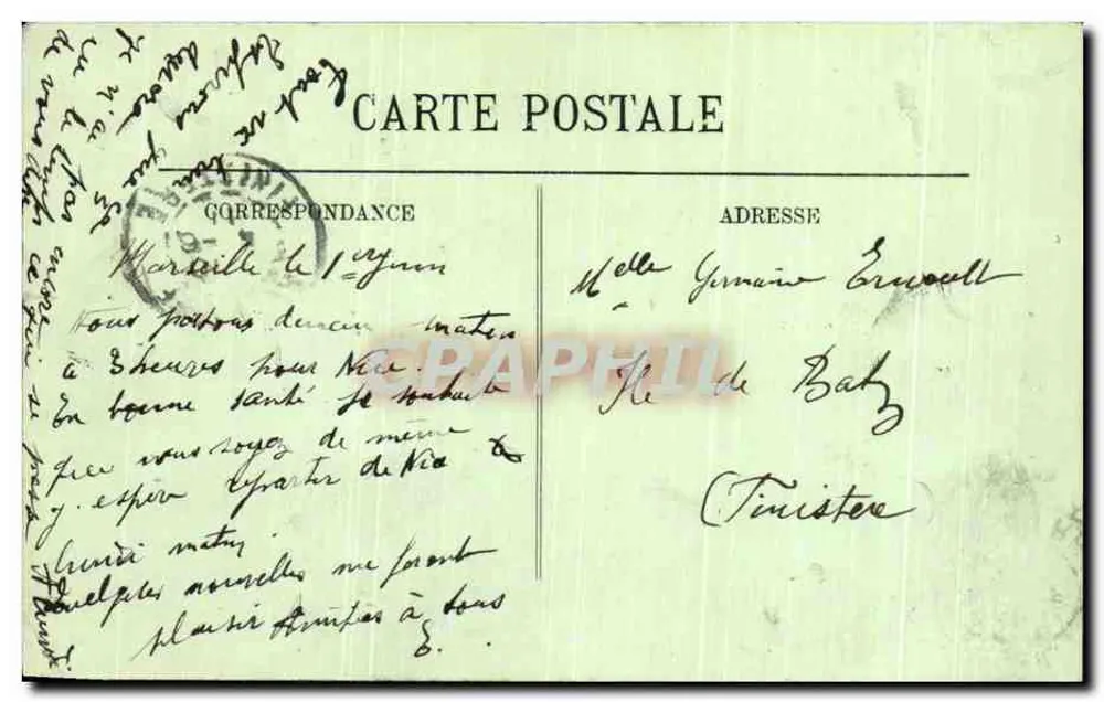 Marselha — A Corniche — LL. — Editor LL. - Verso