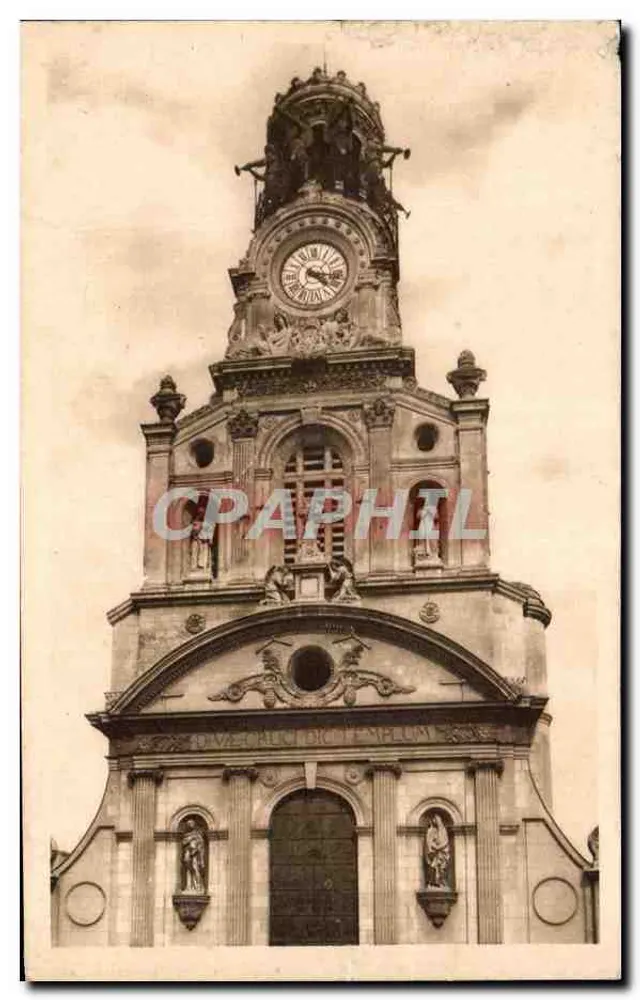 Nantes - Église Sainte-Croix — Le beffroi - Vorderseite