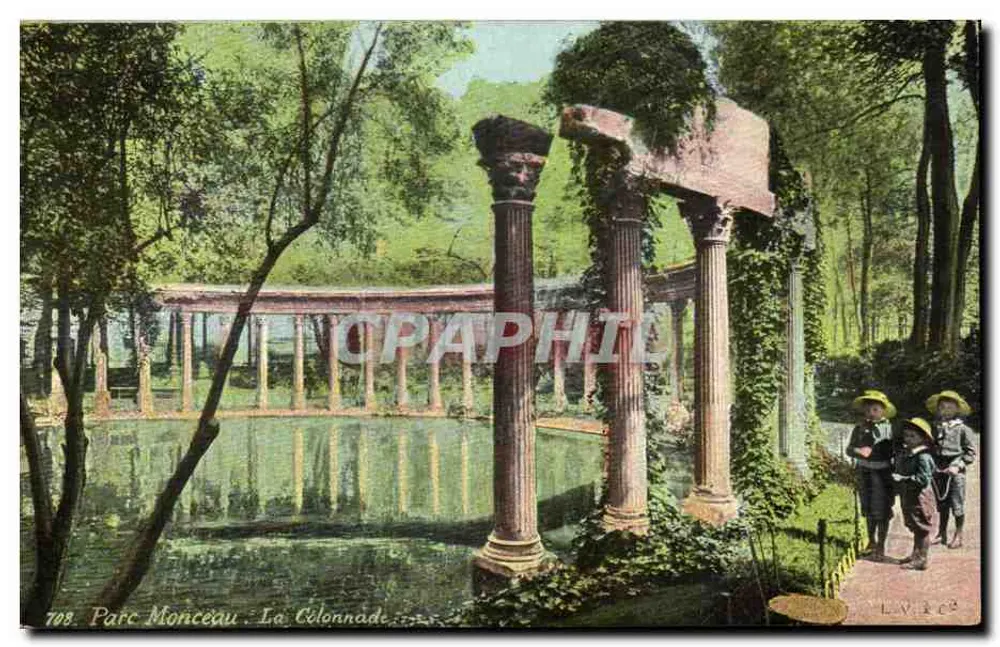 Parc Monceau - A Colunata — editor L.V. 2ª série, n°709 - Frente