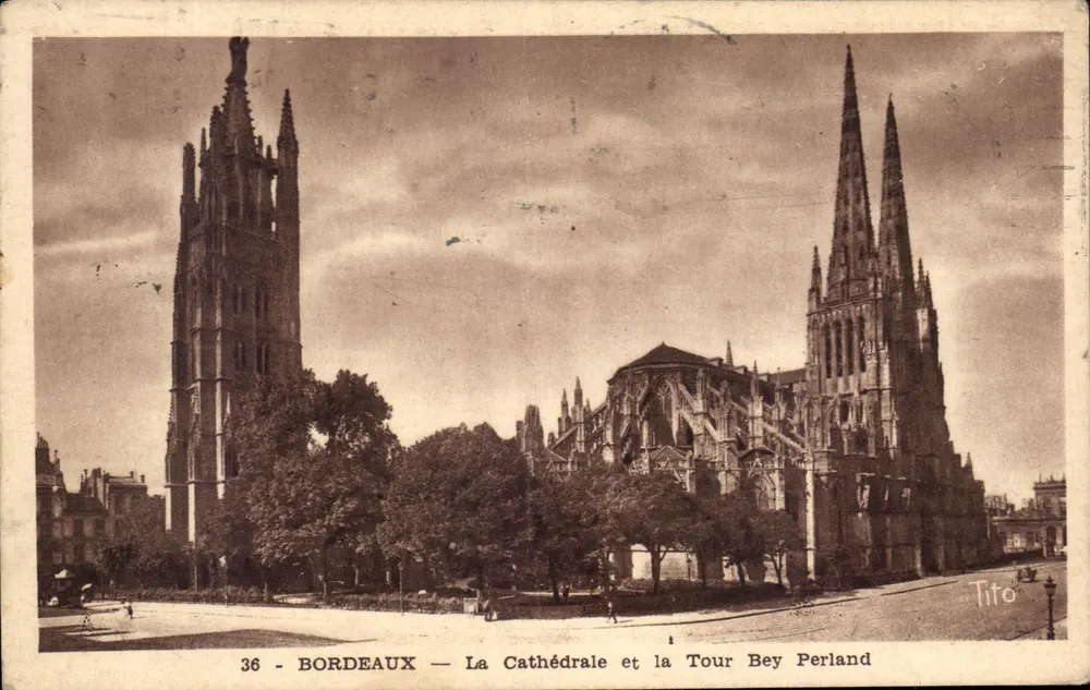 Bordeaux — Die Kathedrale und die Turm Bey Perland — Tito - Vorderseite