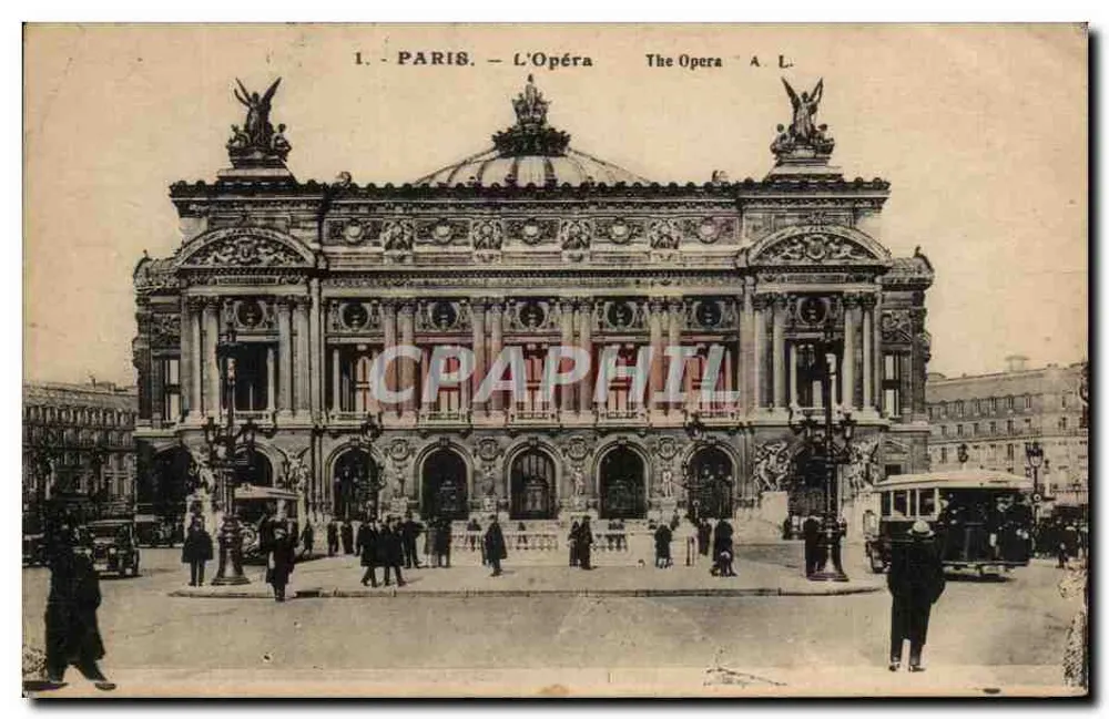 Paris — L'Opéra — éditeur A. L. - Frente