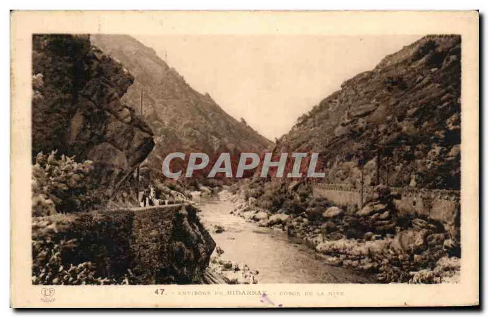 Arredores de Bidarrax — Garganta da Nive — Editor LF, n°47 - Frente
