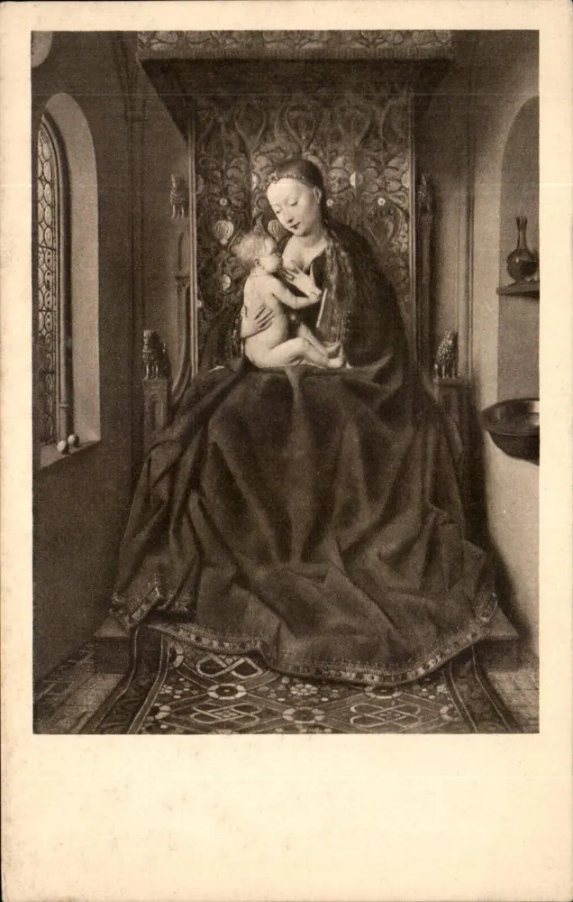 Madonna com o Menino — obra atribuída a Jan van Eyck — edição do Verlag des Städel'schen Kunst-Instituts München - Frente