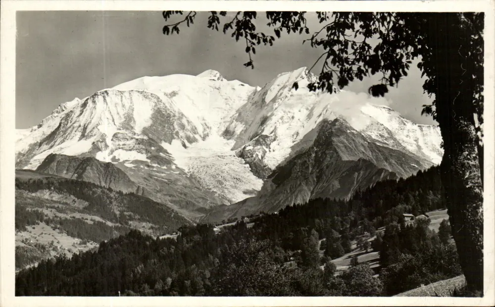 Der Mont-Blanc — von der Straße St-Gervais-Megève aus gesehen — L. MORAND / Phot-Jeune Megève n°36 - Vorderseite