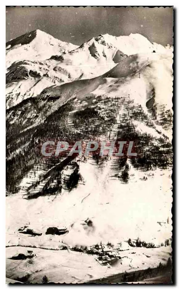 Val d'Isère (Savoie) — Haupt-Skifahrer-Pisten. Solaise (2550 m) — Foto Haute Montagne R. BARDOU - Vorderseite