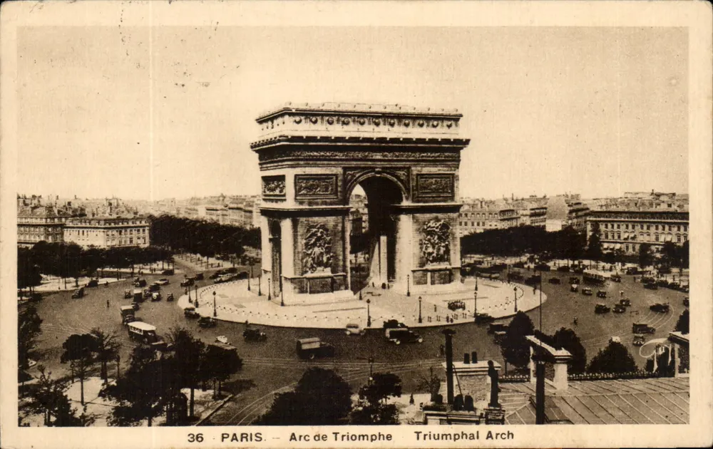 Paris — Arco do Triunfo — Editor Graphic, n°36 - Frente