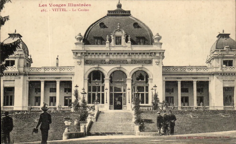 VITTEL - Il Casinò — Le Vosges Illustrées, n° 465 — Edizione Mlle Claire Gandarme, a Vittel - Recto