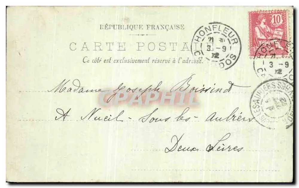 Honfleur — A Lieutenante — LL - Verso