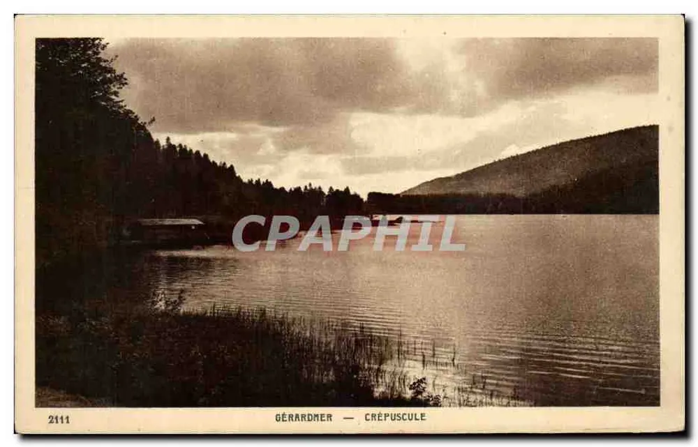 Gérardmer — Crepúsculo — Editor Braun & Cie, Darmach - Frente