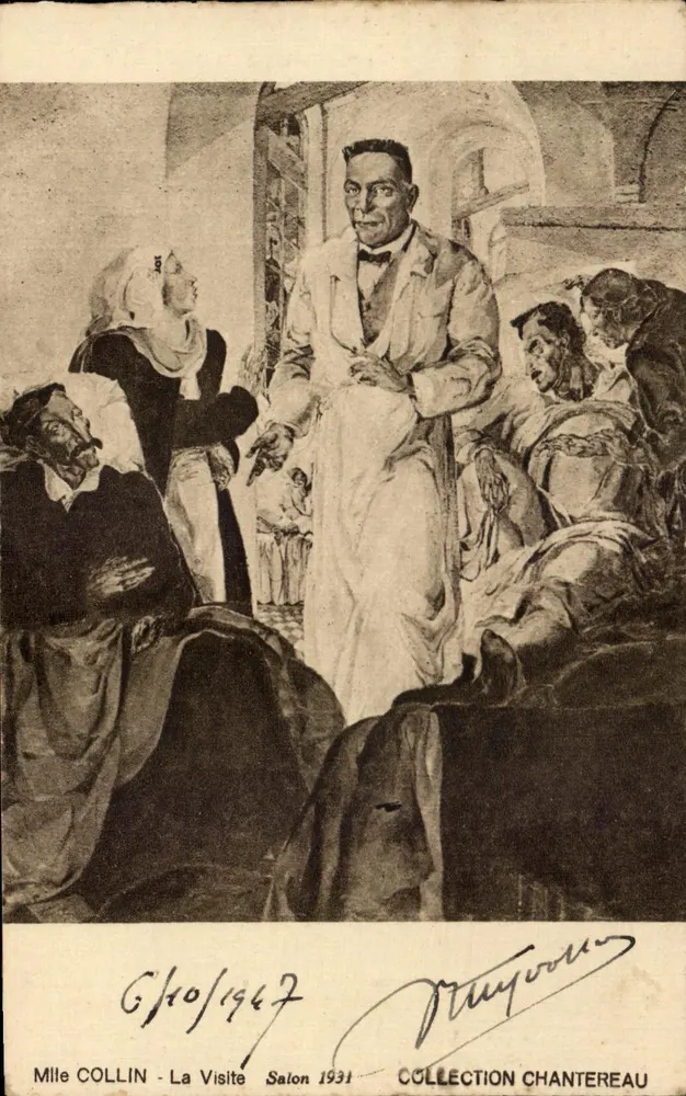 Mile Collin - Die Besichtigung — Salon 1931 — Sammlung Chantereau - Vorderseite