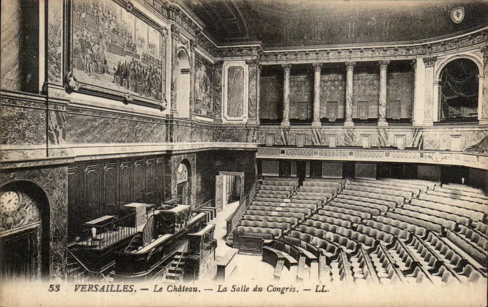 Versailles — Das Schloss — Die Kongresshalle — LL. — N° 53 - Vorderseite
