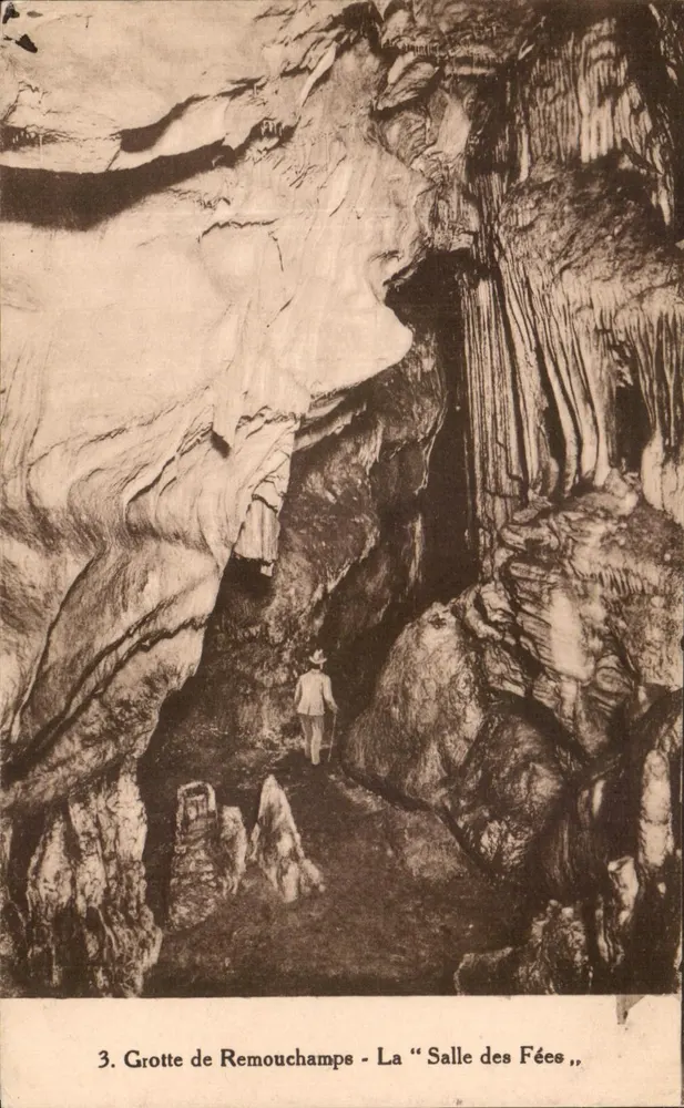 Grotte de Remouchamps - Die "Salle des Fées" — Photoligie DESAIX, Brüssel, n°3 - Vorderseite