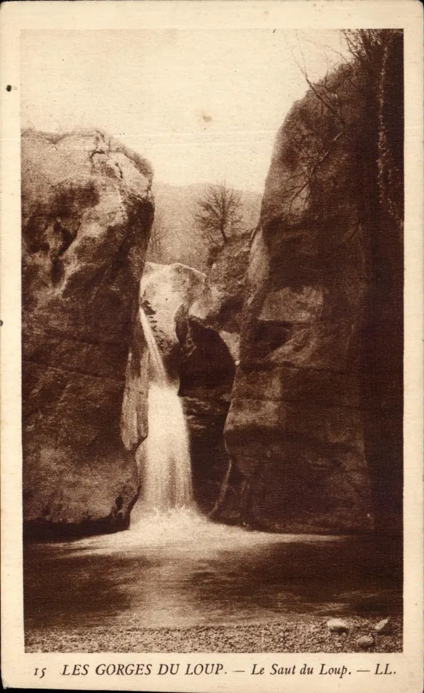 Die Schluchten des Loup — Der Loup-Wasserfall — LL. - Vorderseite