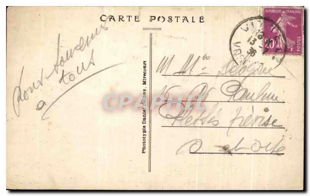 VITTEL — Le Palmarium — éditeur D.D. n° 248 - Achterkant