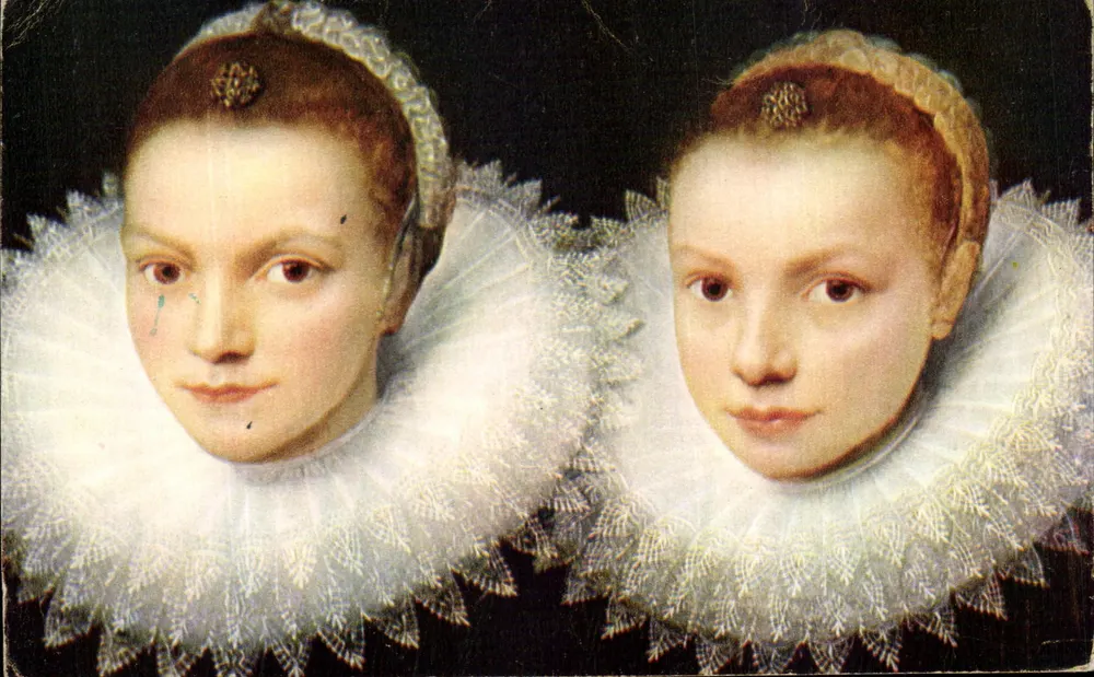 Die Zwillinge — Detail — Cornélis de Vos, Museum von Helsinki - Vorderseite