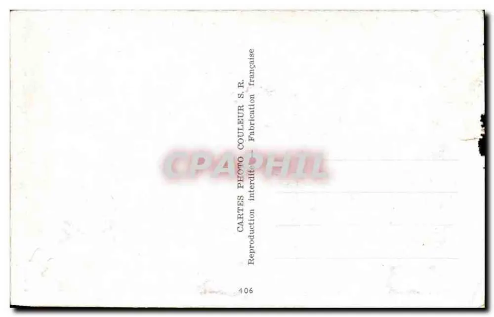 Bouquet de roses rouges — composition florale — éditeur RICKER, n°406 - Verso