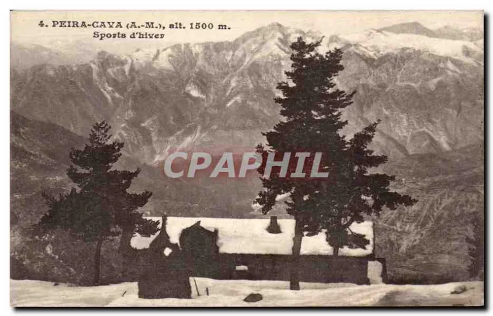 Peïra-Cava (A.-M.), H. 1500 m. — Wintersport — Verlag Gal, Pétra Cava - Vorderseite