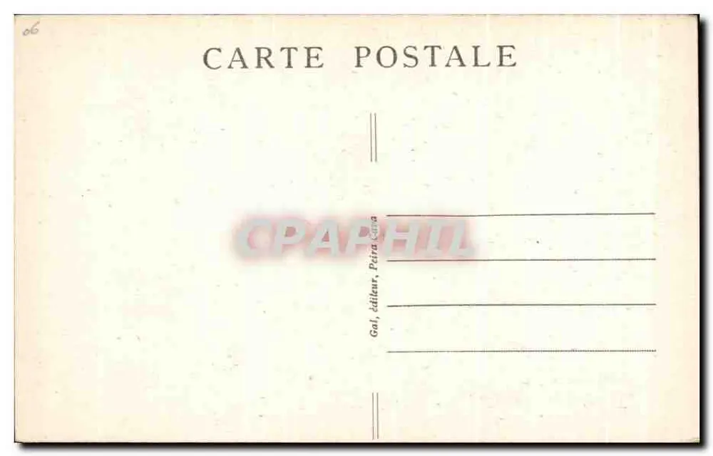 Peïra-Cava (A.-M.), H. 1500 m. — Wintersport — Verlag Gal, Pétra Cava - Rückseite