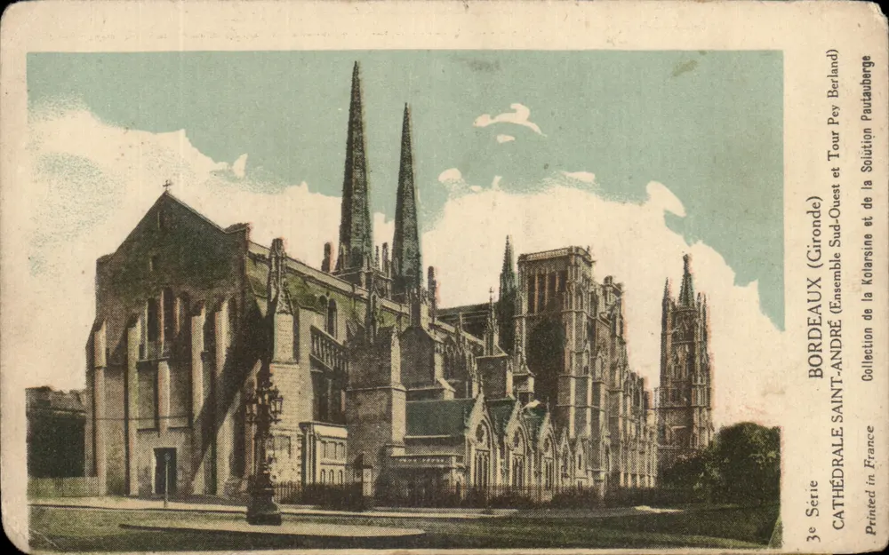 Bordeaux — Catedral de São André (Conjunto Sudoeste) — 3ª Série, Coleção da Kolarsine e da Solução Pautauberger - Frente