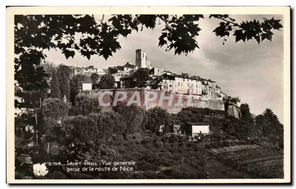 Saint-Paul — Allgemeiner Blick von der Straße nach Nice — La Cigogne, Nice - Vorderseite