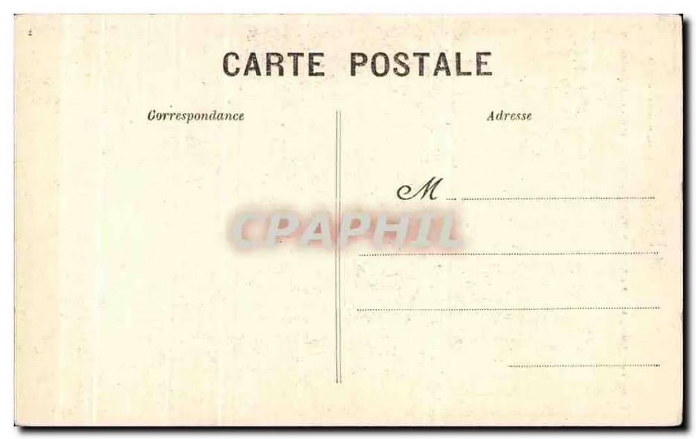 Forêt de Fontainebleau — Die Höhle und das Medaillon Colinet — G. B. N. G. Fontainebleau - Rückseite