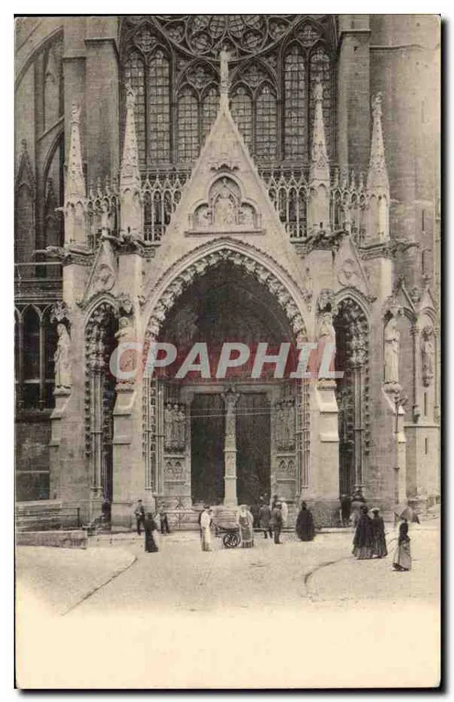 Portal da Catedral de Nossa Senhora de Estrasburgo — vista geral — editor desconhecido, número de série não visível - Frente