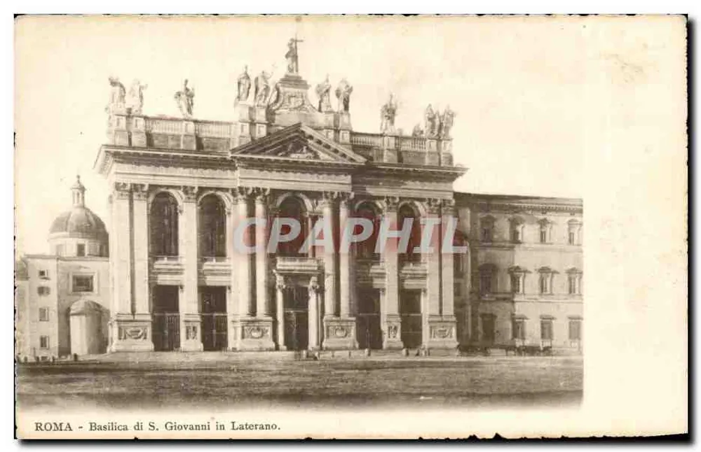 Roma - Basílica de S. João no Laterano — editor Cartolina Postale Italiana - Frente
