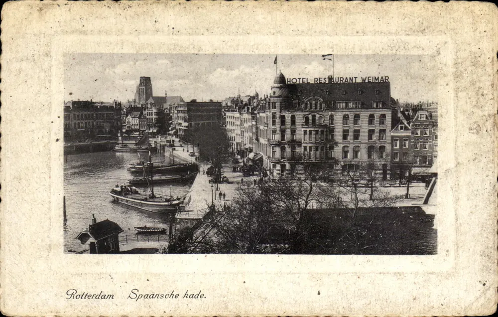 Rotterdam — Kade Espanhola — Hotel Restaurante Weimar - Frente