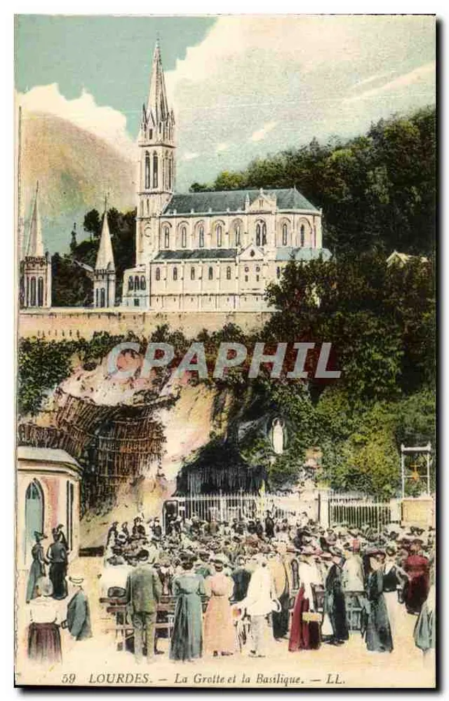 Lourdes — A Gruta e a Basílica — LL. - Frente