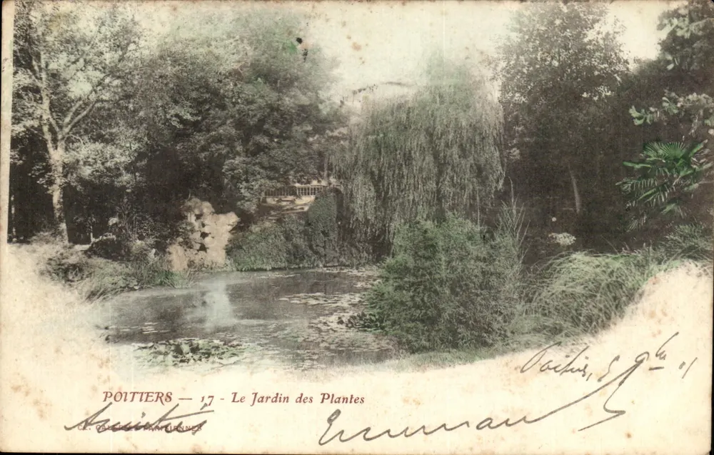 Poitiers — 17 — Der Botanische Garten — C. Gallet & Cie, n°17 - Vorderseite