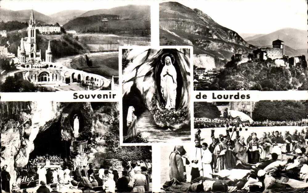 Lourdes — Lembrança de Lourdes — Edit. P. Doucet - Frente
