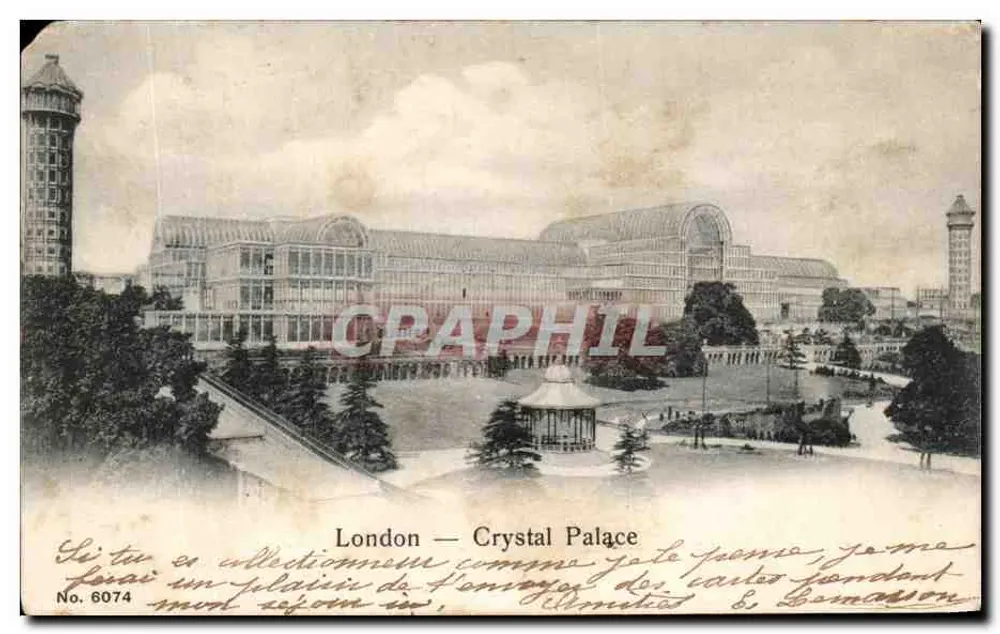 London — Crystal Palace — éditeur S. Lemaçon, n° 6074 - Frente