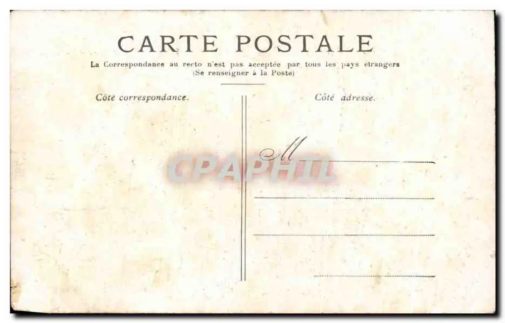 Paris — O Trocadéro — Editor não identificado, número de série não visível - Verso