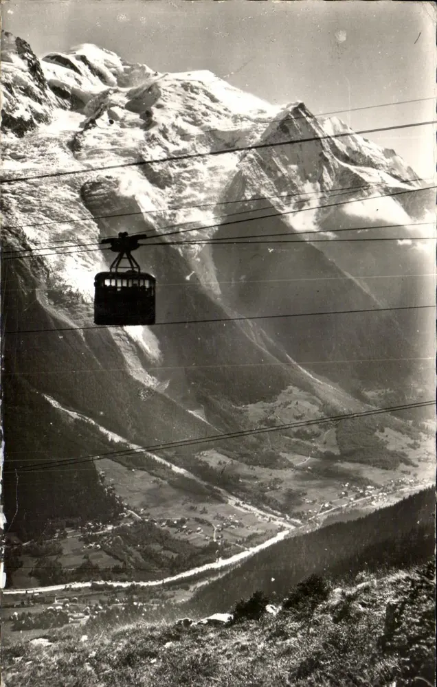 Chamonix-Mont-Blanc — Téléphérique du Brévent et le Mont-Blanc — Édition Mont-Blanc-Leman - Recto