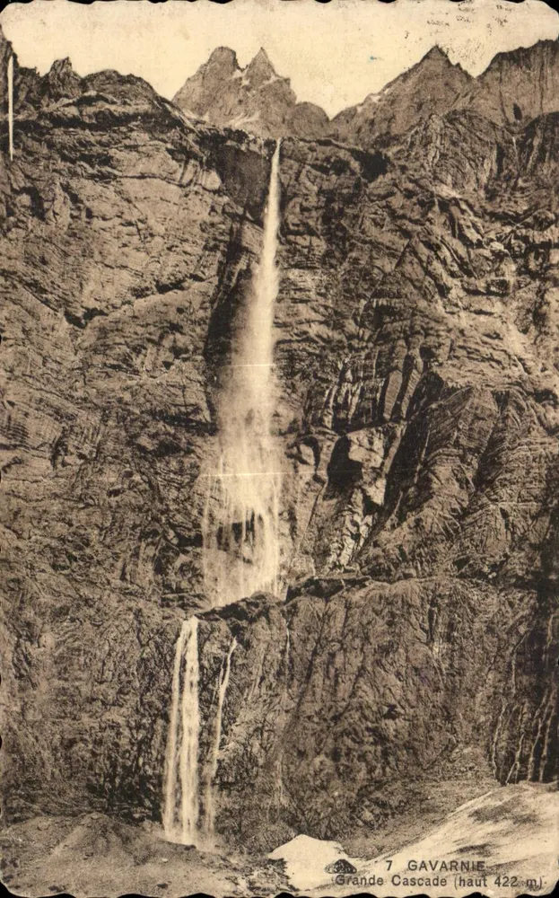 Grande Cascata — Gavarnie — editor não identificado, n° de série 7 - Frente