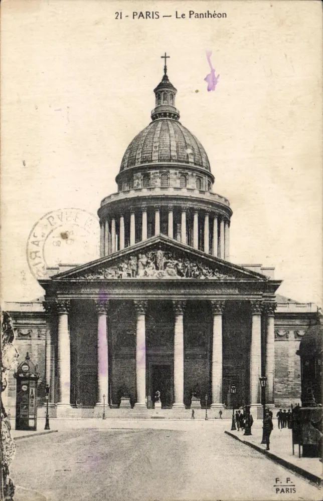 Paris — Le Panthéon — éditeur F.F. PARIS, n° 21 - Frente