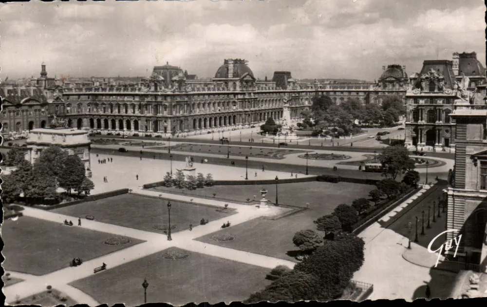 Praça do Carrossel — vista do Louvre — Edições d'Art « Guy » - Frente