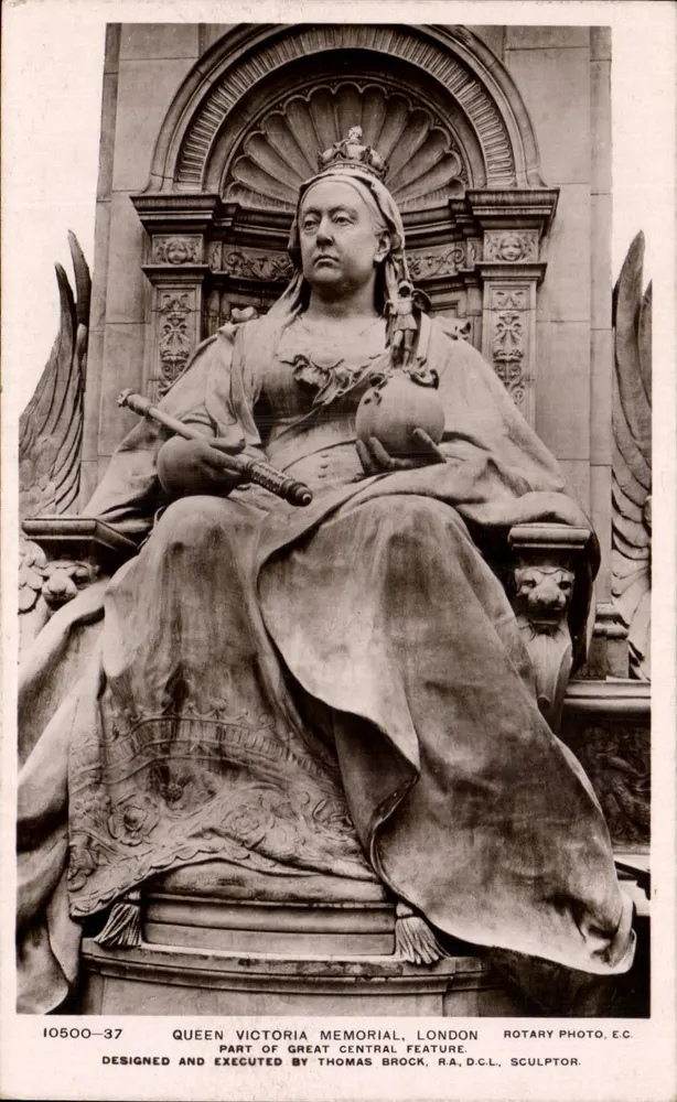 Statue der Königin Victoria — Königliches Andenken — Rotary Photo, E.C. - Vorderseite