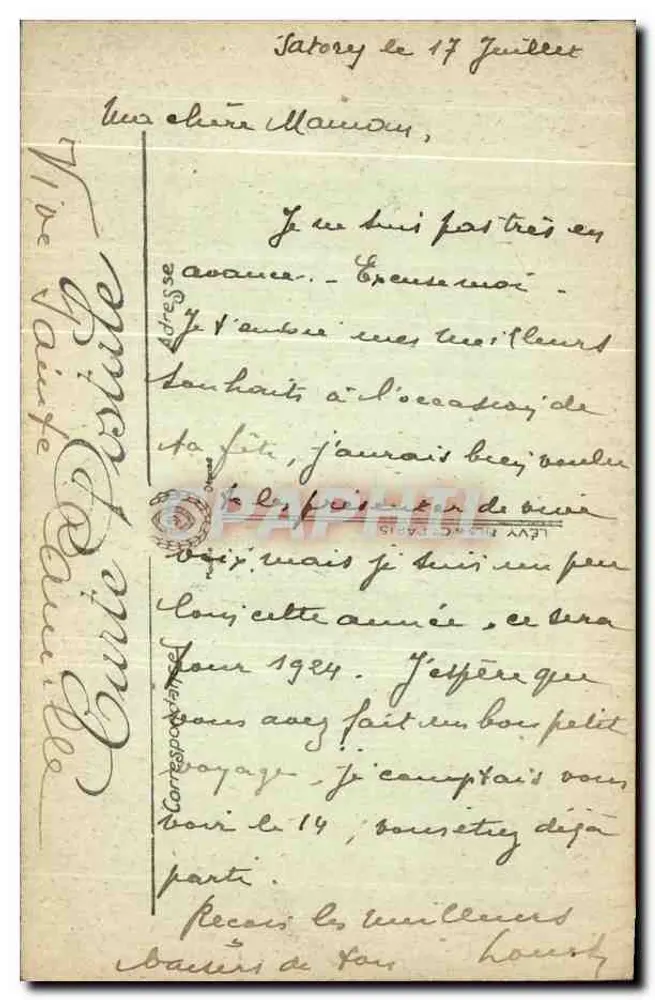 Versailles — Trianon — Käsefabrik und Turm von Malborough — LL — n° 2337 - Rückseite
