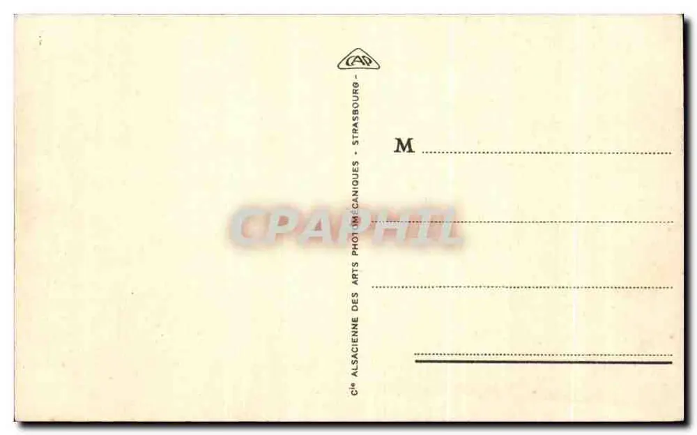 Biarritz - Das Casino und der Grande Plage — Verlag Cie Alsacienne des Arts Photomécaniques, Straßburg, Nr. 10 - Rückseite