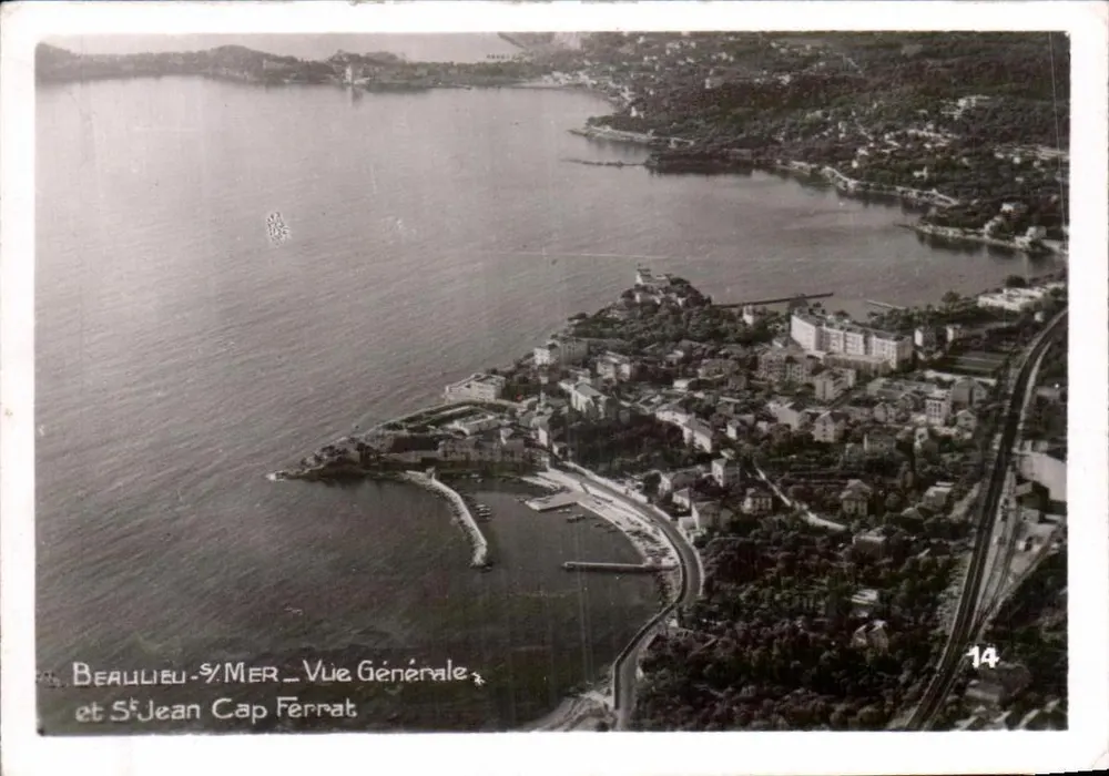 Beaulieu-sur-Mer — Vista general y St-Jean-Cap Ferrat — serie 14 - Anverso
