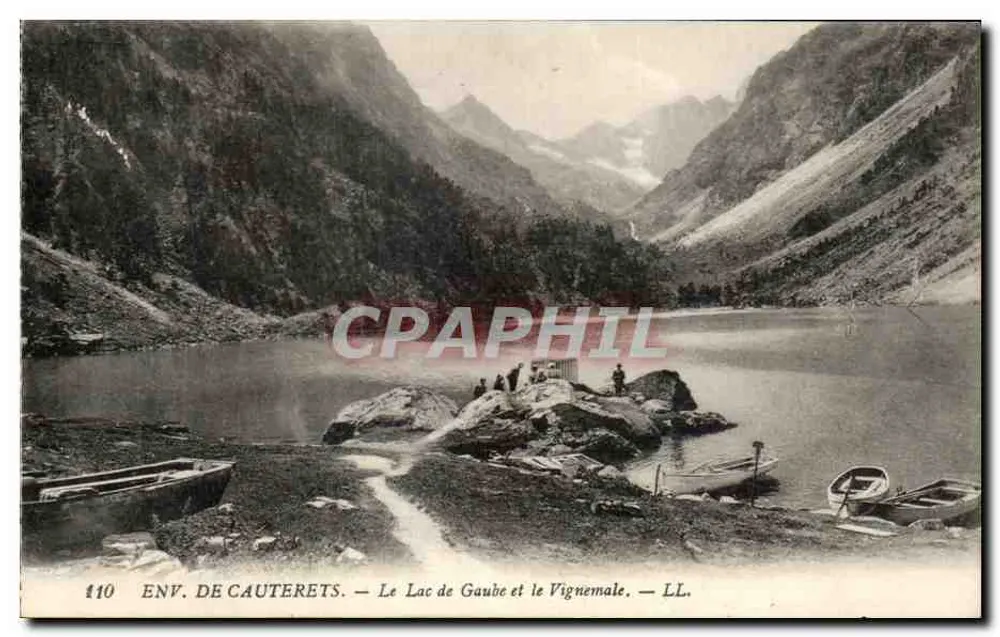 Ansicht von Cauterets — See Gaube und Vignemale — LL. — Nr. 110 - Vorderseite