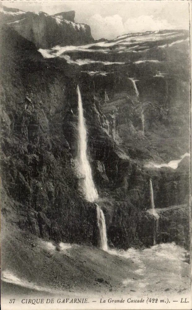 Cirque de Gavarnie — A Grande Cascata (422 m.) — LL. n° 37 - Frente
