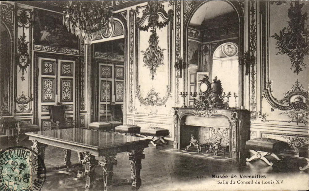 Beratungssaal von Louis XV — Museum von Versailles — Verlag: Collection des Galeries Modernes, Nr. 144 - Vorderseite