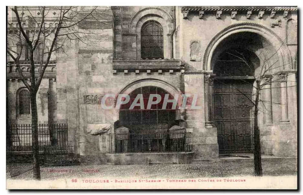 Toulouse - Basilika Saint-Sernin - Grab der Grafen von Toulouse - Vorderseite