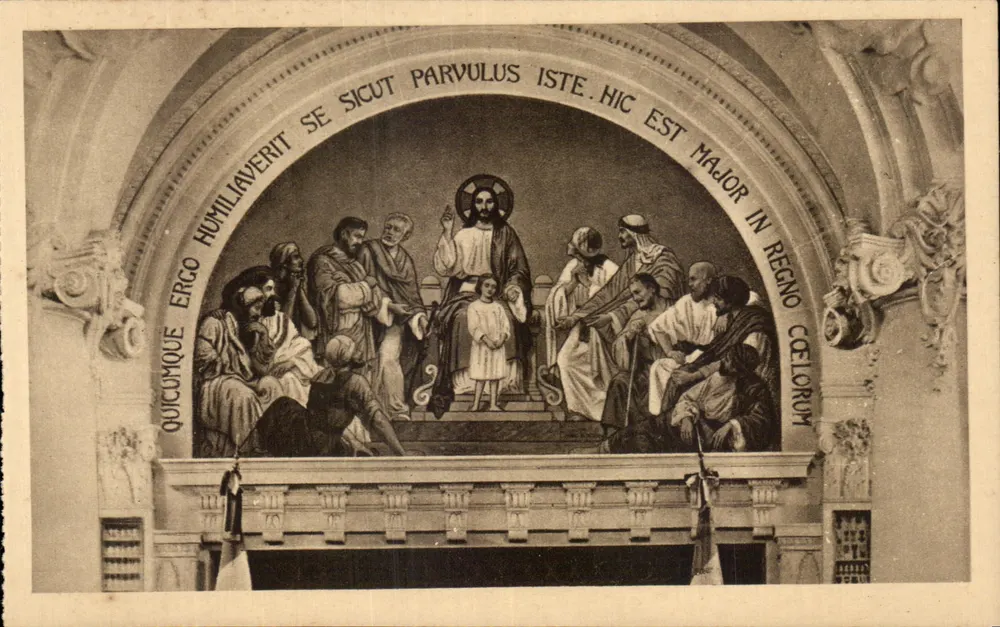 Fresko der Kapelle der Carmeliter von Linueux — Jesus und das Kind — n°9 - Vorderseite