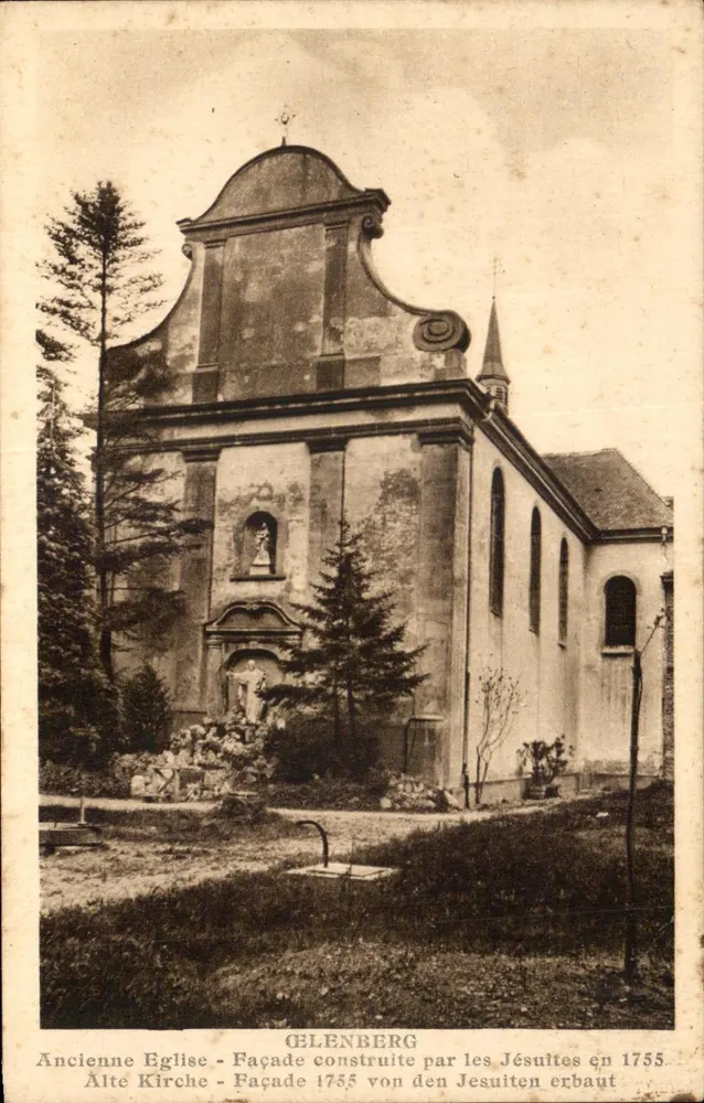 Gelenberg — Alte Kirche, Fassade errichtet von den Jesuiten im Jahr 1755 — Verlag Gelenberg - Vorderseite